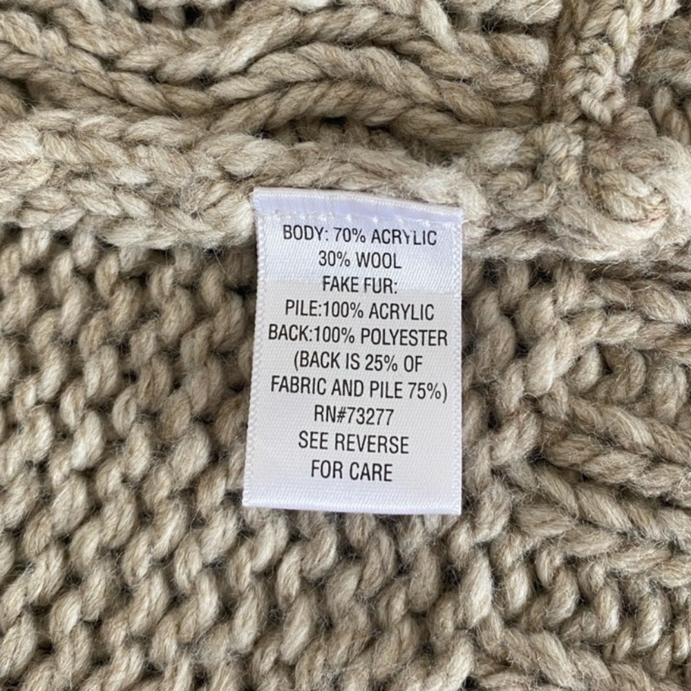Apt. 9 Women's Cream and Brown Knit Cardigan - Picture 5 of 5